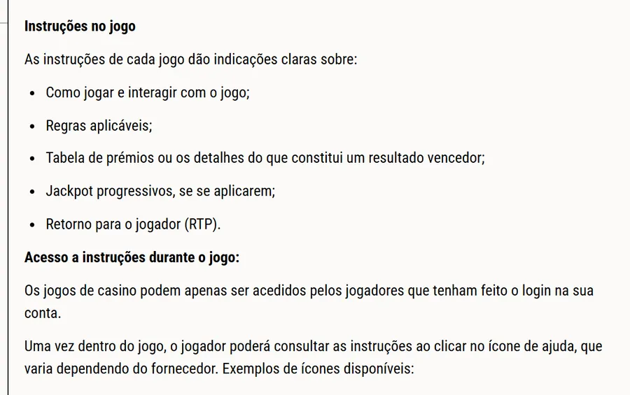 Central de ajuda da Bwin: os jogos de casino só podem ser acedidos por jogadores com login feito, e as instruções estão dentro de cada jogo